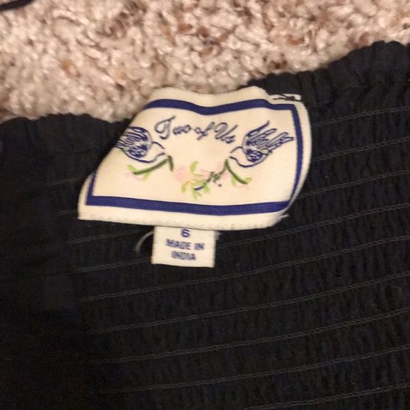 Anthro - Two of Us - strapless top with embroidery; side zipper - size 6 - Picture 7 of 10